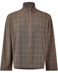 MKI Miyuki-Zoku - Check Track Overshirt - Lyst