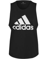 adidas - Essentials Big Logo Tank Top - Lyst