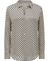 Forever New - Harvey Notched Neck Satin Shirt - Lyst
