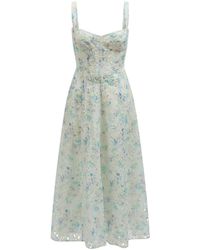Bardot - Adaline Embroidered Floral Cotton Maxi Dress - Lyst