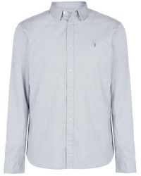AllSaints - Hawthorn Long Sleeve Shirt - Lyst