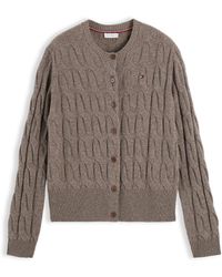Tommy Hilfiger - Wool Long-Sleeve Crew-Neck Cable Knit Jumper - Lyst