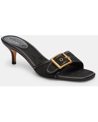 COACH - Margot Kitten Heeled Mules - Lyst