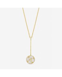Jon Richard - Plated And Mother Of Pearl Fan Pendant - Lyst