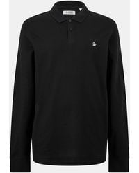 Original Penguin - Cotton Long Sleeve Polo Shirt - Lyst