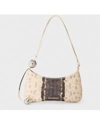 Jacquemus - Beaded Cotton Le Bisou Perle Shoulder Bag - Lyst