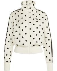 adidas Originals - Satin Polka Dot Tracksuit Top - Lyst