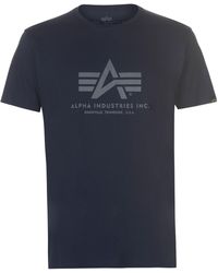 Alpha Industries Cotton Basic T-shirt in Black/Gold (Black) for Men - Save  14% - Lyst