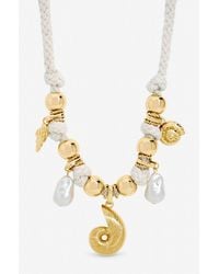Mood - Plated Statement Rope Shell Necklace - Lyst
