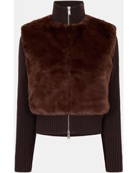 Moose Knuckles - Dua Bunny Textured Relaxed Fit Cardigan - Lyst