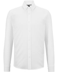 BOSS - Long Sleeve Oxford Shirt - Lyst