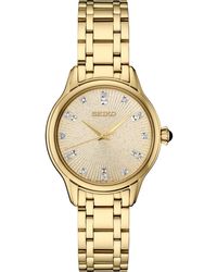 Seiko - Diamond Set Analogue Quartz Watch - Lyst