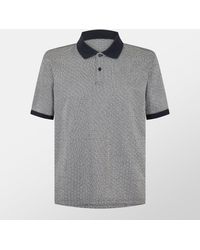 Ted Baker - Auguso Jacquard Short-Sleeve Polo Shirt - Lyst