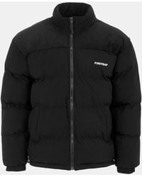 Firetrap - Full Zip Funnel Neck Long Sleeve Puffer Jacket - Lyst