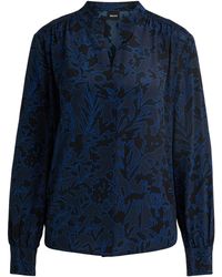 BOSS - Banora18 Long Sleeve Long Blouse - Lyst