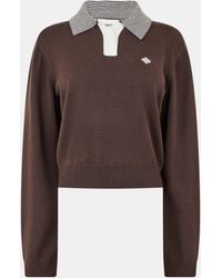 The Couture Club - Striped Collar Polo Shirt - Lyst