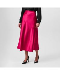 BOSS - Vinarea Midi Skirt - Lyst