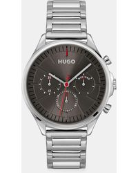 HUGO - Gents #Smash Multi With Stainless Steel Bracelet - Lyst