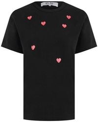 COMME DES GARÇONS PLAY - Scattered Hearts T-shirt - Lyst