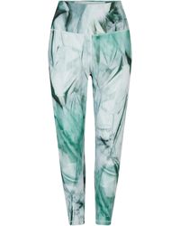Reebok - Lux Bold High-Waisted Liquid Abyss Print Performance Gym Legging - Lyst