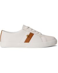 Ralph Lauren - Janson Leather Court Trainers - Lyst