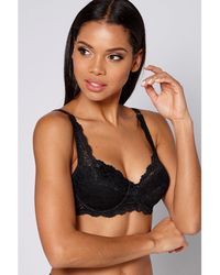 Valbonne - Underwired E-H Full Cup Floral Lace Bra - Lyst