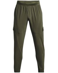 Under Armour - S Stretch Woven Cargo Pants Marine Green/black L - Lyst