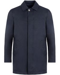 Eden Park - Water-Repellent Cotton Loose Fit Raincoat - Lyst