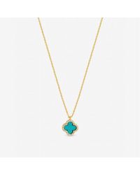 Jon Richard - Plated And Clover Pendant Necklace - Lyst