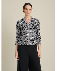Gina Bacconi - Lia Embroider Blouse And Scallop Detail - Lyst