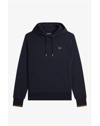 Fred Perry - Logo Tipped Hoodie - Lyst