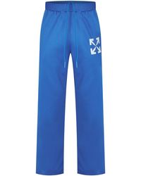 Off-White c/o Virgil Abloh - Arrow Jogging Bottoms, Closed Hem Fleece Trousers - Lyst