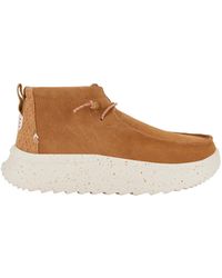 HEYDUDE - Wendy Peak Hi Suede Ankle Boots - Lyst