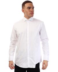 BOSS - Joe Spread Long Sleeve Oxford Shirt - Lyst