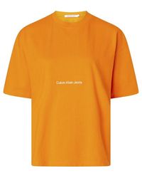 Calvin Klein - Institutional Boyfriend T-shirt - Lyst