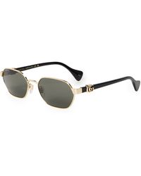 Gucci - Gg1593S Hexagon Sunglasses - Lyst
