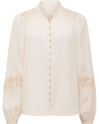 Forever New - Annalise Lace Sleeves Blouse - Lyst