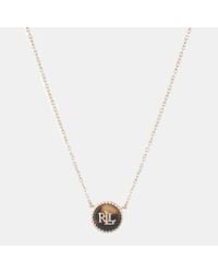 Ralph Lauren - Lauren Ralph Lauren Tortoise & Logo Necklace - Lyst