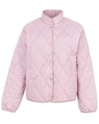 Golddigga Belt Bubble Jacket Ladies in Blue Lyst UK