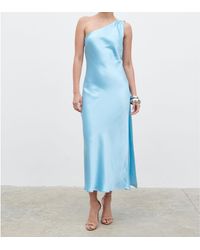 Pretty Lavish - Sheree One Shoulder Scarf Long Maxi Dress - Lyst