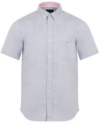 Eden Park - Short Sleeved Cotton Shirt - Lyst