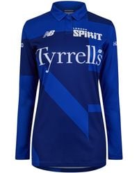 New Balance - Long-Sleeve Cricket Polo Shirt - Lyst