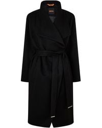 BOSS - Overcoat - Lyst