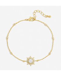 Jon Richard - Plated And Pave Starburst Bracelet - Lyst