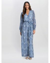 Gina Bacconi - Kourtney Chiffon Jumpsuit - Lyst