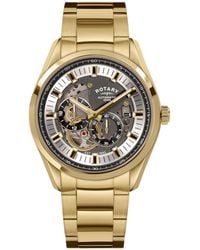 Rotary - Seamatic Eclipse Ss Bracelet Watch - Lyst