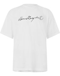 MM6 by Maison Margiela - Signature Overdyed Tee - Lyst