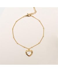 Inicio - Mother Of Pearl Heart Bracelet - Lyst