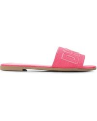 DKNY - Willow Flat Sliders - Lyst