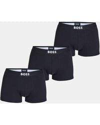 BOSS - 3 Pack Boxers With Logo Waistband - Lyst